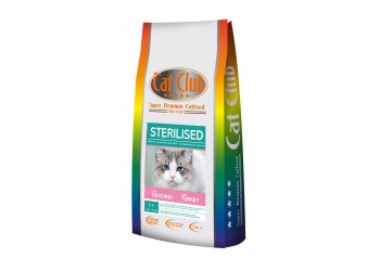 Cat Club Super Premium Alimento per gatti sterilizzati con tacchino da kg 1,5